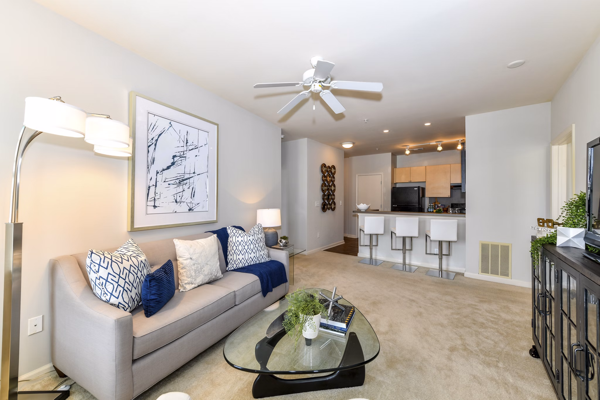 living room at Avana on Main Apartments 