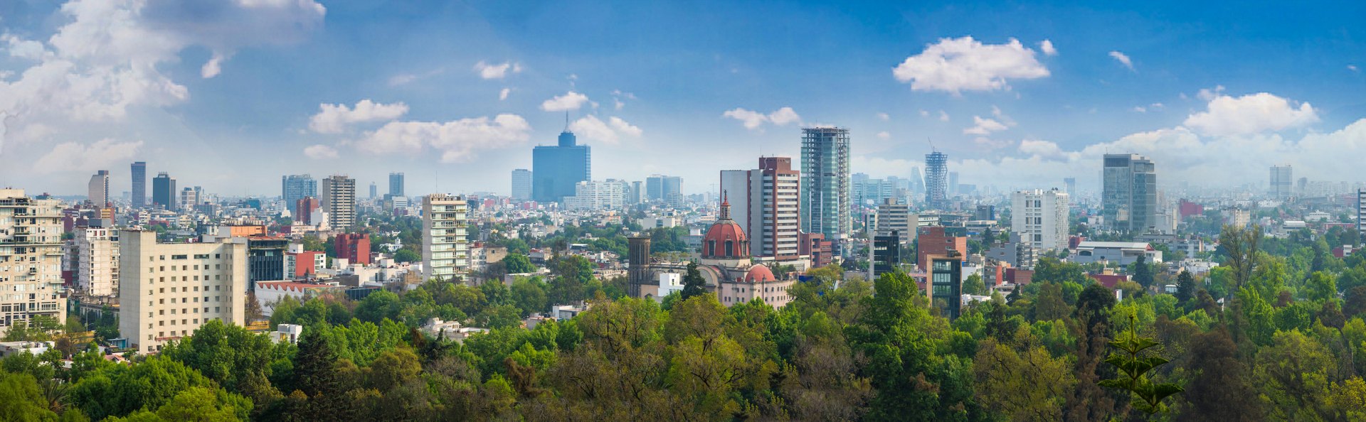 Mexico city on a sunny day